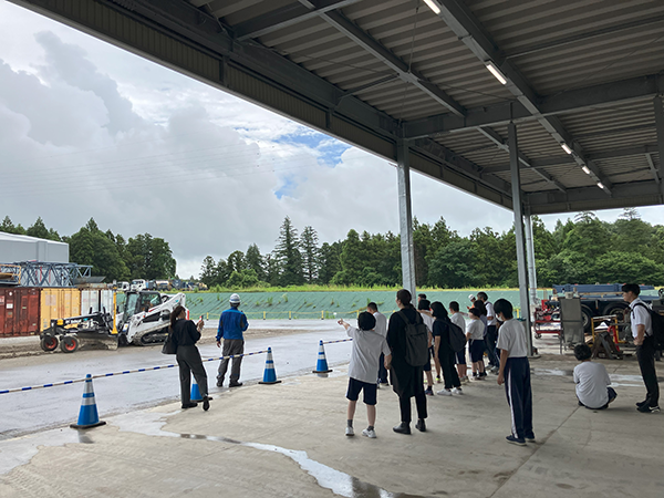 建設機械の見学