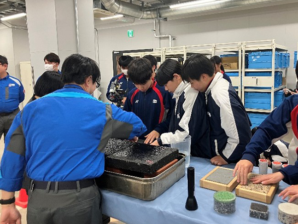 透水試験の様子